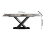 Simple Gray Sintered Stone Dining Table Kitchen Standard Dining Table with Pedestal Base Clearhalo ' dining_table' 'Dining Tables & Seating' 'Dining Tables' 'furn' 'furn_dining_table' 'Furniture' 'furniture_dining_table' 'Kitchen & Dining Furniture' 'kitchen&dining_furn' 'kitchen' 'kitchen_dining_table' 3902238