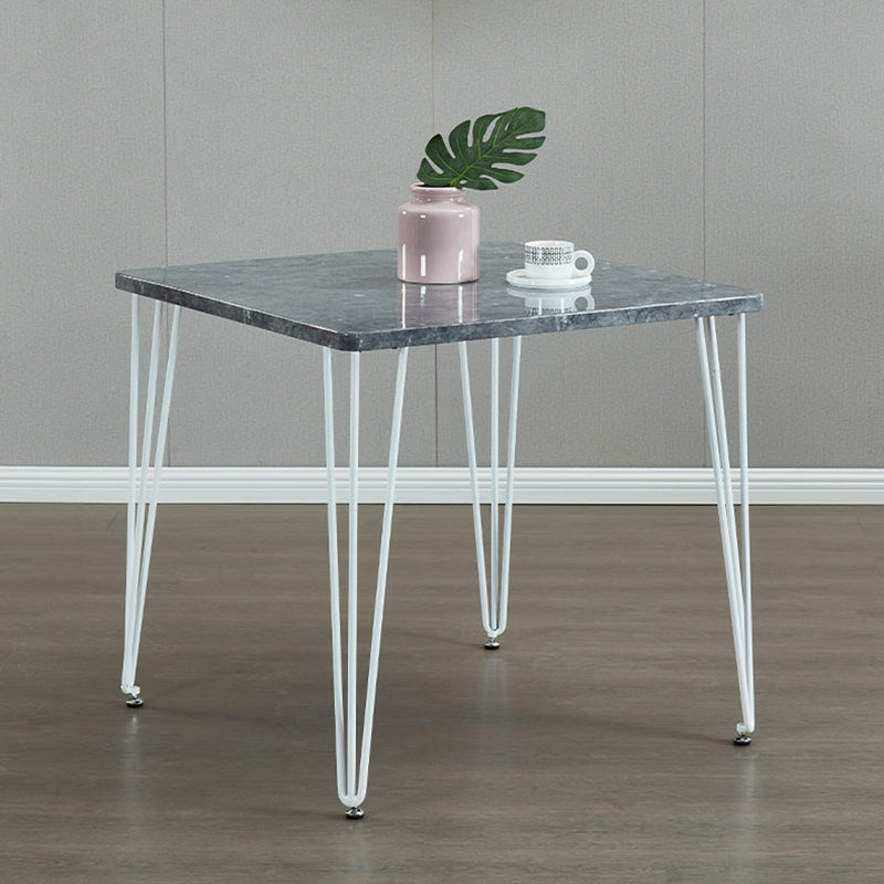 Square Sintered Stone Three-Color Dining Table Industrial 4 Legs Table for Dining Room Gray White Clearhalo ' dining_table' 'Dining Tables & Seating' 'Dining Tables' 'furn' 'furn_dining_table' 'Furniture' 'furniture_dining_table' 'Kitchen & Dining Furniture' 'kitchen&dining_furn' 'kitchen' 'kitchen_dining_table' 3902243