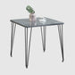 Square Sintered Stone Three-Color Dining Table Industrial 4 Legs Table for Dining Room Gray Black Clearhalo ' dining_table' 'Dining Tables & Seating' 'Dining Tables' 'furn' 'furn_dining_table' 'Furniture' 'furniture_dining_table' 'Kitchen & Dining Furniture' 'kitchen&dining_furn' 'kitchen' 'kitchen_dining_table' 3902249