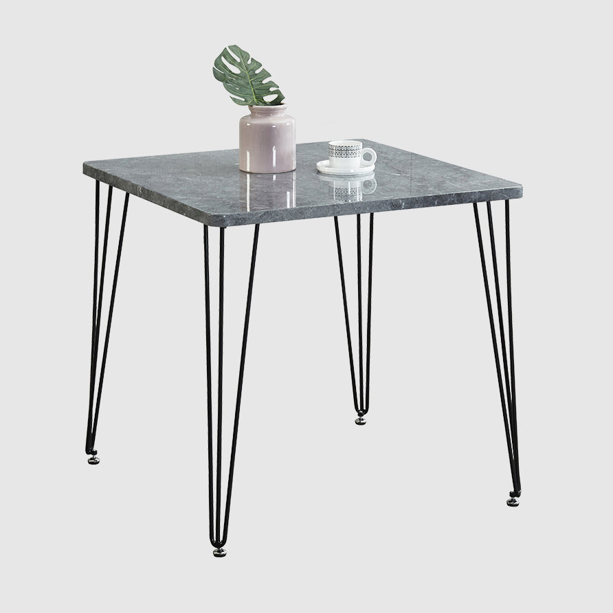 Square Sintered Stone Three-Color Dining Table Industrial 4 Legs Table for Dining Room Gray Black Clearhalo ' dining_table' 'Dining Tables & Seating' 'Dining Tables' 'furn' 'furn_dining_table' 'Furniture' 'furniture_dining_table' 'Kitchen & Dining Furniture' 'kitchen&dining_furn' 'kitchen' 'kitchen_dining_table' 3902249