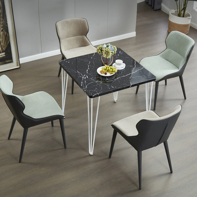 Square Sintered Stone Three-Color Dining Table Industrial 4 Legs Table for Dining Room Clearhalo ' dining_table' 'Dining Tables & Seating' 'Dining Tables' 'furn' 'furn_dining_table' 'Furniture' 'furniture_dining_table' 'Kitchen & Dining Furniture' 'kitchen&dining_furn' 'kitchen' 'kitchen_dining_table' 3902255