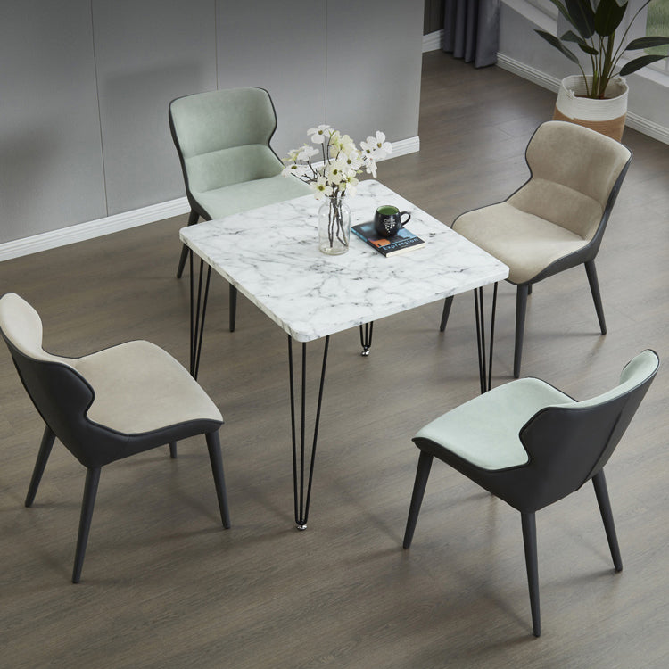 Square Sintered Stone Three-Color Dining Table Industrial 4 Legs Table for Dining Room Clearhalo ' dining_table' 'Dining Tables & Seating' 'Dining Tables' 'furn' 'furn_dining_table' 'Furniture' 'furniture_dining_table' 'Kitchen & Dining Furniture' 'kitchen&dining_furn' 'kitchen' 'kitchen_dining_table' 3902256