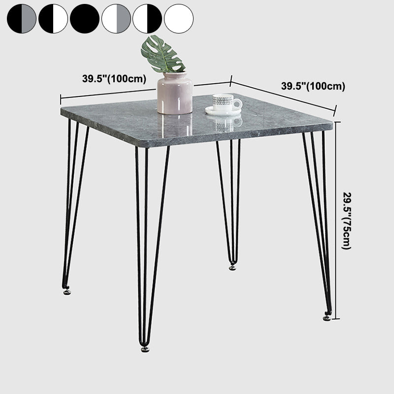 Square Sintered Stone Three-Color Dining Table Industrial 4 Legs Table for Dining Room Clearhalo ' dining_table' 'Dining Tables & Seating' 'Dining Tables' 'furn' 'furn_dining_table' 'Furniture' 'furniture_dining_table' 'Kitchen & Dining Furniture' 'kitchen&dining_furn' 'kitchen' 'kitchen_dining_table' 3902258