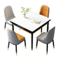 Industrial Style Stone 31.5''Dining Table Square 4 Legs Table for Dining Room Clearhalo ' dining_table' 'Dining Tables & Seating' 'Dining Tables' 'furn' 'furn_dining_table' 'Furniture' 'furniture_dining_table' 'Kitchen & Dining Furniture' 'kitchen&dining_furn' 'kitchen' 'kitchen_dining_table' 3902278