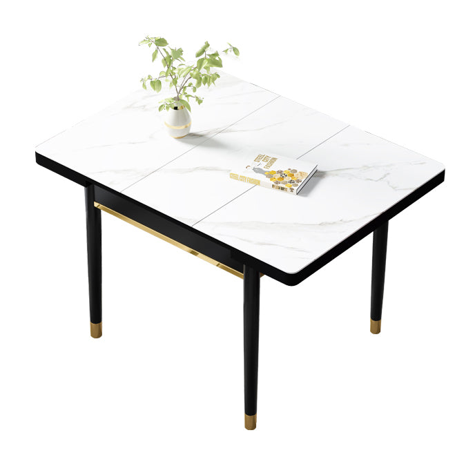 Industrial Style Stone 31.5''Dining Table Square 4 Legs Table for Dining Room Clearhalo ' dining_table' 'Dining Tables & Seating' 'Dining Tables' 'furn' 'furn_dining_table' 'Furniture' 'furniture_dining_table' 'Kitchen & Dining Furniture' 'kitchen&dining_furn' 'kitchen' 'kitchen_dining_table' 3902282