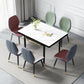 Industrial Style Stone 31.5''Dining Table Square 4 Legs Table for Dining Room Clearhalo ' dining_table' 'Dining Tables & Seating' 'Dining Tables' 'furn' 'furn_dining_table' 'Furniture' 'furniture_dining_table' 'Kitchen & Dining Furniture' 'kitchen&dining_furn' 'kitchen' 'kitchen_dining_table' 3902284