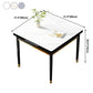 Industrial Style Stone 31.5''Dining Table Square 4 Legs Table for Dining Room Clearhalo ' dining_table' 'Dining Tables & Seating' 'Dining Tables' 'furn' 'furn_dining_table' 'Furniture' 'furniture_dining_table' 'Kitchen & Dining Furniture' 'kitchen&dining_furn' 'kitchen' 'kitchen_dining_table' 3902288