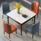 Industrial Style Extendable Stone Dining Table Square 31.5'' Table for Home Clearhalo ' dining_table' 'Dining Tables & Seating' 'Dining Tables' 'furn' 'furn_dining_table' 'Furniture' 'furniture_dining_table' 'Kitchen & Dining Furniture' 'kitchen&dining_furn' 'kitchen' 'kitchen_dining_table' 3902289