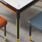 Industrial Style Extendable Stone Dining Table Square 31.5'' Table for Home Clearhalo ' dining_table' 'Dining Tables & Seating' 'Dining Tables' 'furn' 'furn_dining_table' 'Furniture' 'furniture_dining_table' 'Kitchen & Dining Furniture' 'kitchen&dining_furn' 'kitchen' 'kitchen_dining_table' 3902297