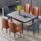 Industrial Style Extendable Stone Dining Table Square 31.5'' Table for Home Clearhalo ' dining_table' 'Dining Tables & Seating' 'Dining Tables' 'furn' 'furn_dining_table' 'Furniture' 'furniture_dining_table' 'Kitchen & Dining Furniture' 'kitchen&dining_furn' 'kitchen' 'kitchen_dining_table' 3902304
