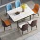 Industrial Style Extendable Stone Dining Table Square 31.5'' Table for Home Clearhalo ' dining_table' 'Dining Tables & Seating' 'Dining Tables' 'furn' 'furn_dining_table' 'Furniture' 'furniture_dining_table' 'Kitchen & Dining Furniture' 'kitchen&dining_furn' 'kitchen' 'kitchen_dining_table' 3902305