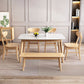 Traditional Luxury Dining Table Stone Dinner Table with Rubberwood Solid Wood Base Clearhalo ' dining_table' 'Dining Tables & Seating' 'Dining Tables' 'furn' 'furn_dining_table' 'Furniture' 'furniture_dining_table' 'Kitchen & Dining Furniture' 'kitchen&dining_furn' 'kitchen' 'kitchen_dining_table' 3902324