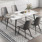 Industrial Style Rectangle Dining Site Table Stone Dining Room Home Furniture Clearhalo ' dining_table' 'Dining Tables & Seating' 'Dining Tables' 'furn' 'furn_dining_table' 'Furniture' 'furniture_dining_table' 'Kitchen & Dining Furniture' 'kitchen&dining_furn' 'kitchen' 'kitchen_dining_table' 3902340