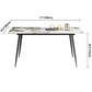 Industrial Style Rectangle Dining Site Table Stone Dining Room Home Furniture Clearhalo ' dining_table' 'Dining Tables & Seating' 'Dining Tables' 'furn' 'furn_dining_table' 'Furniture' 'furniture_dining_table' 'Kitchen & Dining Furniture' 'kitchen&dining_furn' 'kitchen' 'kitchen_dining_table' 3902343