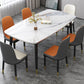 Traditional Luxury Rectangle Dining Site Table Stone Dining Room Home Furniture for Home White Without Chairs Clearhalo ' dining_table' 'Dining Tables & Seating' 'Dining Tables' 'furn' 'furn_dining_table' 'Furniture' 'furniture_dining_table' 'Kitchen & Dining Furniture' 'kitchen&dining_furn' 'kitchen' 'kitchen_dining_table' 3902350