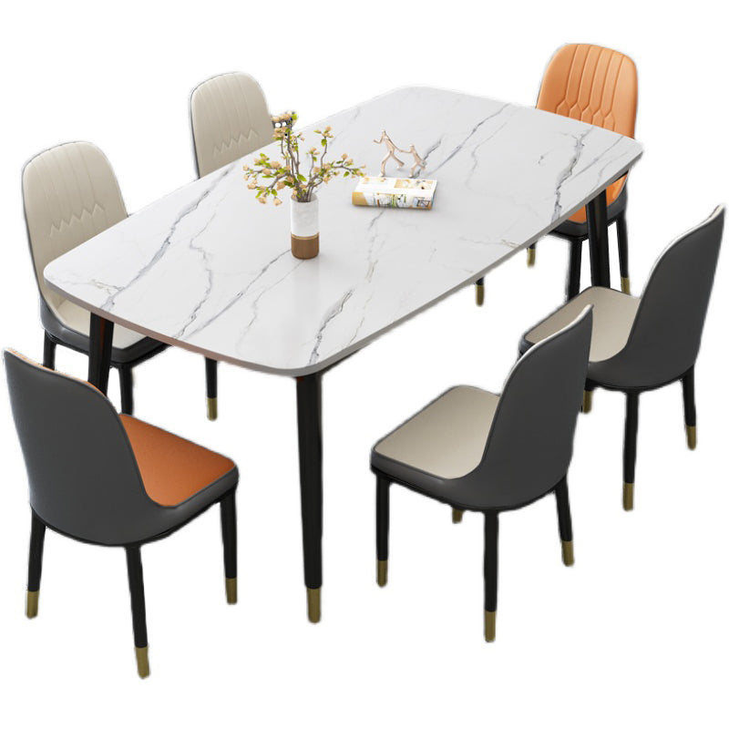 Traditional Luxury Rectangle Dining Site Table Stone Dining Room Home Furniture for Home Beige Without Chairs Clearhalo ' dining_table' 'Dining Tables & Seating' 'Dining Tables' 'furn' 'furn_dining_table' 'Furniture' 'furniture_dining_table' 'Kitchen & Dining Furniture' 'kitchen&dining_furn' 'kitchen' 'kitchen_dining_table' 3902352