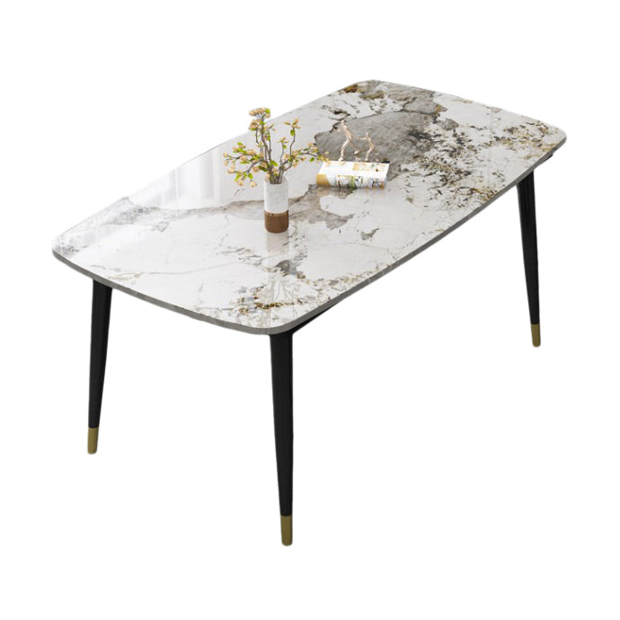 Traditional Luxury Rectangle Dining Site Table Stone Dining Room Home Furniture for Home Pandora Gold Without Chairs Clearhalo ' dining_table' 'Dining Tables & Seating' 'Dining Tables' 'furn' 'furn_dining_table' 'Furniture' 'furniture_dining_table' 'Kitchen & Dining Furniture' 'kitchen&dining_furn' 'kitchen' 'kitchen_dining_table' 3902353