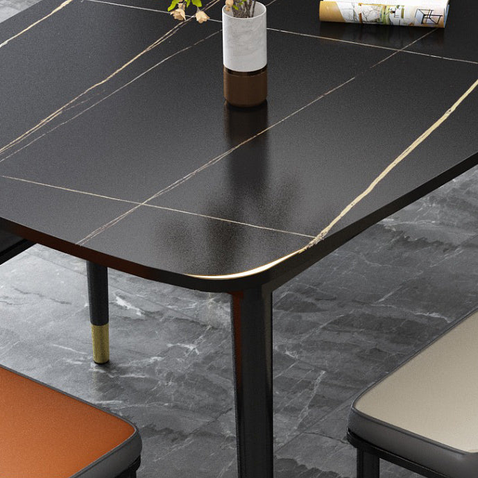 Traditional Luxury Rectangle Dining Site Table Stone Dining Room Home Furniture for Home Clearhalo ' dining_table' 'Dining Tables & Seating' 'Dining Tables' 'furn' 'furn_dining_table' 'Furniture' 'furniture_dining_table' 'Kitchen & Dining Furniture' 'kitchen&dining_furn' 'kitchen' 'kitchen_dining_table' 3902354