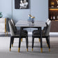Rectangle 4 Legs Luxury Dining Table Grey Tone Fixed Table of Sintered Stone Clearhalo ' dining_table' 'Dining Tables & Seating' 'Dining Tables' 'furn' 'furn_dining_table' 'Furniture' 'furniture_dining_table' 'Kitchen & Dining Furniture' 'kitchen&dining_furn' 'kitchen' 'kitchen_dining_table' 3902374