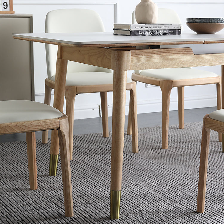 Stone 4-foot Dinette Table Traditional Luxury Extendable Dining Table for Home Clearhalo ' dining_table' 'Dining Tables & Seating' 'Dining Tables' 'furn' 'furn_dining_table' 'Furniture' 'furniture_dining_table' 'Kitchen & Dining Furniture' 'kitchen&dining_furn' 'kitchen' 'kitchen_dining_table' 3902394