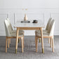 Stone 4-foot Dinette Table Traditional Luxury Extendable Dining Table for Home Clearhalo ' dining_table' 'Dining Tables & Seating' 'Dining Tables' 'furn' 'furn_dining_table' 'Furniture' 'furniture_dining_table' 'Kitchen & Dining Furniture' 'kitchen&dining_furn' 'kitchen' 'kitchen_dining_table' 3902397