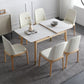 Stone 4-foot Dinette Table Traditional Luxury Extendable Dining Table for Home Clearhalo ' dining_table' 'Dining Tables & Seating' 'Dining Tables' 'furn' 'furn_dining_table' 'Furniture' 'furniture_dining_table' 'Kitchen & Dining Furniture' 'kitchen&dining_furn' 'kitchen' 'kitchen_dining_table' 3902398
