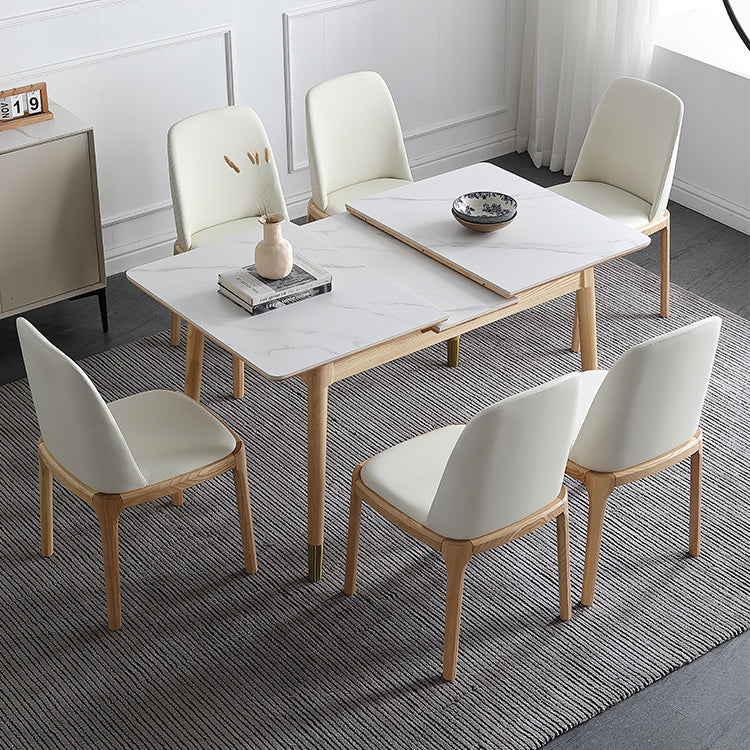 Stone 4-foot Dinette Table Traditional Luxury Extendable Dining Table for Home Clearhalo ' dining_table' 'Dining Tables & Seating' 'Dining Tables' 'furn' 'furn_dining_table' 'Furniture' 'furniture_dining_table' 'Kitchen & Dining Furniture' 'kitchen&dining_furn' 'kitchen' 'kitchen_dining_table' 3902398