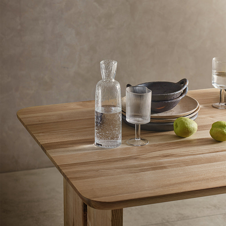 Causal Solid Wood Standard Dining Table Khaki Rectangle Shape Dining Table for Kitchen Clearhalo ' dining_table' 'Dining Tables & Seating' 'Dining Tables' 'furn' 'furn_dining_table' 'Furniture' 'furniture_dining_table' 'Kitchen & Dining Furniture' 'kitchen&dining_furn' 'kitchen' 'kitchen_dining_table' 3902503