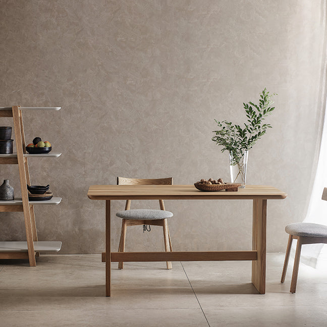 Causal Solid Wood Standard Dining Table Khaki Rectangle Shape Dining Table for Kitchen Clearhalo ' dining_table' 'Dining Tables & Seating' 'Dining Tables' 'furn' 'furn_dining_table' 'Furniture' 'furniture_dining_table' 'Kitchen & Dining Furniture' 'kitchen&dining_furn' 'kitchen' 'kitchen_dining_table' 3902510