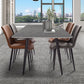 Sintered Stone Three-Color Dining Table Modern Style 4 Legs Table for Dining Room Clearhalo ' dining_table' 'Dining Tables & Seating' 'Dining Tables' 'furn' 'furn_dining_table' 'Furniture' 'furniture_dining_table' 'Kitchen & Dining Furniture' 'kitchen&dining_furn' 'kitchen' 'kitchen_dining_table' 3902523