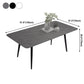 Sintered Stone Three-Color Dining Table Modern Style 4 Legs Table for Dining Room Clearhalo ' dining_table' 'Dining Tables & Seating' 'Dining Tables' 'furn' 'furn_dining_table' 'Furniture' 'furniture_dining_table' 'Kitchen & Dining Furniture' 'kitchen&dining_furn' 'kitchen' 'kitchen_dining_table' 3902536