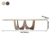 Rectangle Modern Style Dining Table Wood Color Fixed Table with Solid Wood Clearhalo ' dining_table' 'Dining Tables & Seating' 'Dining Tables' 'furn' 'furn_dining_table' 'Furniture' 'furniture_dining_table' 'Kitchen & Dining Furniture' 'kitchen&dining_furn' 'kitchen' 'kitchen_dining_table' 3902553