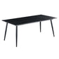 Industrial Rectangle 4-foot Home Furniture Stone Dining Site Table for Home Black Without Chairs Clearhalo ' dining_table' 'Dining Tables & Seating' 'Dining Tables' 'furn' 'furn_dining_table' 'Furniture' 'furniture_dining_table' 'Kitchen & Dining Furniture' 'kitchen&dining_furn' 'kitchen' 'kitchen_dining_table' 3902570