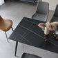 Industrial Rectangle 4-foot Home Furniture Stone Dining Site Table for Home Clearhalo ' dining_table' 'Dining Tables & Seating' 'Dining Tables' 'furn' 'furn_dining_table' 'Furniture' 'furniture_dining_table' 'Kitchen & Dining Furniture' 'kitchen&dining_furn' 'kitchen' 'kitchen_dining_table' 3902578