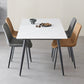 Industrial Rectangle 4-foot Home Furniture Stone Dining Site Table for Home Clearhalo ' dining_table' 'Dining Tables & Seating' 'Dining Tables' 'furn' 'furn_dining_table' 'Furniture' 'furniture_dining_table' 'Kitchen & Dining Furniture' 'kitchen&dining_furn' 'kitchen' 'kitchen_dining_table' 3902580