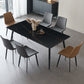 Industrial Rectangle 4-foot Home Furniture Stone Dining Site Table for Home Clearhalo ' dining_table' 'Dining Tables & Seating' 'Dining Tables' 'furn' 'furn_dining_table' 'Furniture' 'furniture_dining_table' 'Kitchen & Dining Furniture' 'kitchen&dining_furn' 'kitchen' 'kitchen_dining_table' 3902582