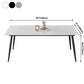 Industrial Rectangle 4-foot Home Furniture Stone Dining Site Table for Home Clearhalo ' dining_table' 'Dining Tables & Seating' 'Dining Tables' 'furn' 'furn_dining_table' 'Furniture' 'furniture_dining_table' 'Kitchen & Dining Furniture' 'kitchen&dining_furn' 'kitchen' 'kitchen_dining_table' 3902583