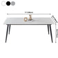 Industrial Rectangle 4-foot Home Furniture Stone Dining Site Table for Home Clearhalo ' dining_table' 'Dining Tables & Seating' 'Dining Tables' 'furn' 'furn_dining_table' 'Furniture' 'furniture_dining_table' 'Kitchen & Dining Furniture' 'kitchen&dining_furn' 'kitchen' 'kitchen_dining_table' 3902585