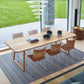 Rectangle Wood Color Dining Table Solid Wood Table Minimalist with Double Pedestal Clearhalo ' dining_table' 'Dining Tables & Seating' 'Dining Tables' 'furn' 'furn_dining_table' 'Furniture' 'furniture_dining_table' 'Kitchen & Dining Furniture' 'kitchen&dining_furn' 'kitchen' 'kitchen_dining_table' 3902604