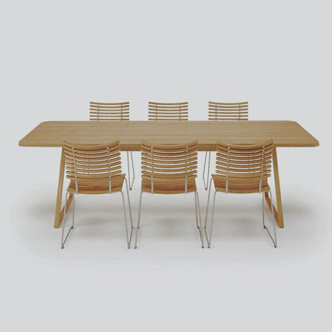Rectangle Wood Color Dining Table Solid Wood Table Minimalist with Double Pedestal Clearhalo ' dining_table' 'Dining Tables & Seating' 'Dining Tables' 'furn' 'furn_dining_table' 'Furniture' 'furniture_dining_table' 'Kitchen & Dining Furniture' 'kitchen&dining_furn' 'kitchen' 'kitchen_dining_table' 3902606