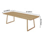 Rectangle Wood Color Dining Table Solid Wood Table Minimalist with Double Pedestal Clearhalo ' dining_table' 'Dining Tables & Seating' 'Dining Tables' 'furn' 'furn_dining_table' 'Furniture' 'furniture_dining_table' 'Kitchen & Dining Furniture' 'kitchen&dining_furn' 'kitchen' 'kitchen_dining_table' 3902614