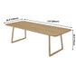 Rectangle Wood Color Dining Table Solid Wood Table Minimalist with Double Pedestal Clearhalo ' dining_table' 'Dining Tables & Seating' 'Dining Tables' 'furn' 'furn_dining_table' 'Furniture' 'furniture_dining_table' 'Kitchen & Dining Furniture' 'kitchen&dining_furn' 'kitchen' 'kitchen_dining_table' 3902616