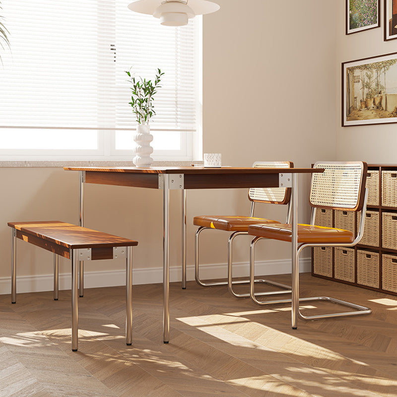 Simple Solid Wood Dining Table Brown Standard Dining Table for Kitchen Clearhalo ' dining_table' 'Dining Tables & Seating' 'Dining Tables' 'furn' 'furn_dining_table' 'Furniture' 'furniture_dining_table' 'Kitchen & Dining Furniture' 'kitchen&dining_furn' 'kitchen' 'kitchen_dining_table' 3902618