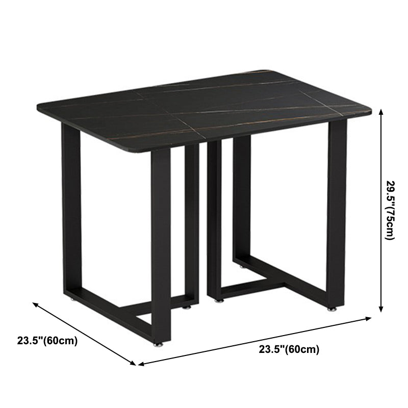 Industrial Dining Table Sintered Stone Table with Double Pedestal Base for Dining Room Clearhalo ' dining_table' 'Dining Tables & Seating' 'Dining Tables' 'furn' 'furn_dining_table' 'Furniture' 'furniture_dining_table' 'Kitchen & Dining Furniture' 'kitchen&dining_furn' 'kitchen' 'kitchen_dining_table' 3902646