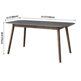 Simplicity Rectangle Dining Room Table Grey Sintered Stone Table with 4 Legs Clearhalo ' dining_table' 'Dining Tables & Seating' 'Dining Tables' 'furn' 'furn_dining_table' 'Furniture' 'furniture_dining_table' 'Kitchen & Dining Furniture' 'kitchen&dining_furn' 'kitchen' 'kitchen_dining_table' 3902699