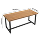 Industrial Brown Dinner Room Table Solid Wood Trestle Table for Dining Room Clearhalo ' dining_table' 'Dining Tables & Seating' 'Dining Tables' 'furn' 'furn_dining_table' 'Furniture' 'furniture_dining_table' 'Kitchen & Dining Furniture' 'kitchen&dining_furn' 'kitchen' 'kitchen_dining_table' 3902716