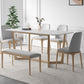 Simplicity Rectangle Dining Room Table Sintered Stone Table with Trestle Base Clearhalo ' dining_table' 'Dining Tables & Seating' 'Dining Tables' 'furn' 'furn_dining_table' 'Furniture' 'furniture_dining_table' 'Kitchen & Dining Furniture' 'kitchen&dining_furn' 'kitchen' 'kitchen_dining_table' 3902730