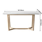 Simplicity Rectangle Dining Room Table Sintered Stone Table with Trestle Base Clearhalo ' dining_table' 'Dining Tables & Seating' 'Dining Tables' 'furn' 'furn_dining_table' 'Furniture' 'furniture_dining_table' 'Kitchen & Dining Furniture' 'kitchen&dining_furn' 'kitchen' 'kitchen_dining_table' 3902734