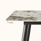 Simplicity Rectangle Dining Room Table Grey Sintered Stone Table with 4 Black Legs Clearhalo ' dining_table' 'Dining Tables & Seating' 'Dining Tables' 'furn' 'furn_dining_table' 'Furniture' 'furniture_dining_table' 'Kitchen & Dining Furniture' 'kitchen&dining_furn' 'kitchen' 'kitchen_dining_table' 3902744