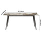 Simplicity Rectangle Dining Room Table Grey Sintered Stone Table with 4 Black Legs Clearhalo ' dining_table' 'Dining Tables & Seating' 'Dining Tables' 'furn' 'furn_dining_table' 'Furniture' 'furniture_dining_table' 'Kitchen & Dining Furniture' 'kitchen&dining_furn' 'kitchen' 'kitchen_dining_table' 3902749